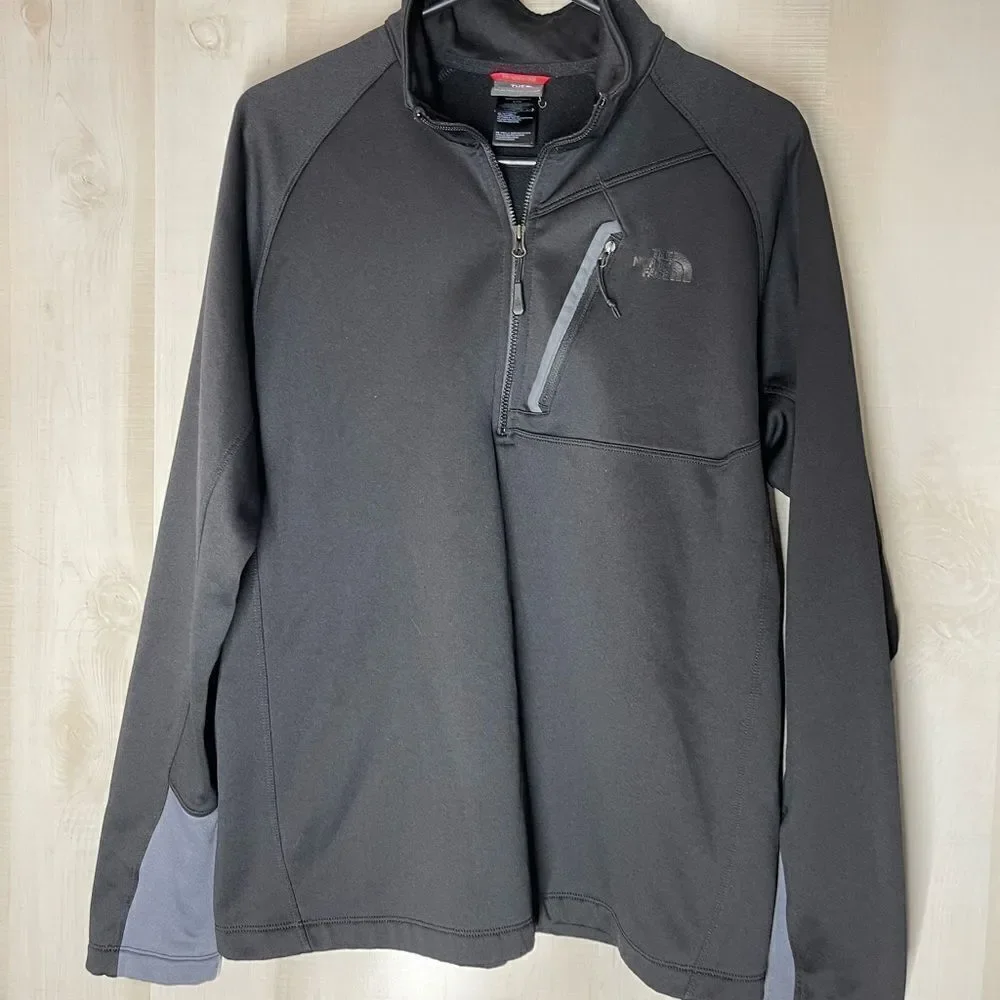 The North Face Canyonlands black 1/2 zip long‎ sleeve pullover, size large